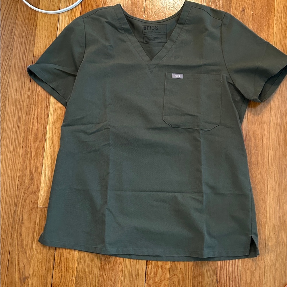 Figs Olive Livingston scrub pants and matching scrub top - Picture 4 of 4